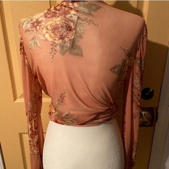 Fashion Nova Blush Wrap Top - Picture 4 of 4